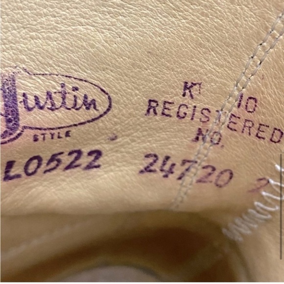 Vintage Justin Boots Black Pebbled Leather Lace Up Packer Boots 6 - Picture 7 of 13